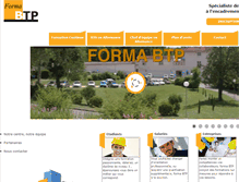 Tablet Screenshot of forma-btp.com